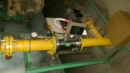 法兰式气体涡轮流量计现场安装使用图